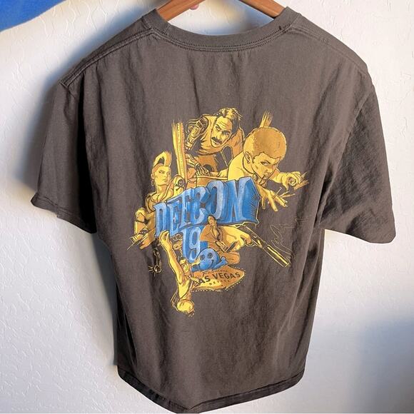 2011 DEF CON 19 hackers Las Vegas graphic tee shirt unisex size large L - Picture 5 of 8